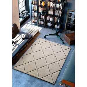 Hoogpolig tapijt – geometrisch – wit – 200×290 cm – SWANSEA Hoogpolig tapijt – geometrisch – wit – 200×290 cm – SWANSEA