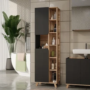 Hoge kast sonoma/antraciet 50x35x175 karen Hoge kast sonoma/antraciet 50x35x175 karen