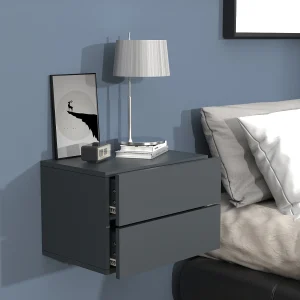 Houten muur hangende nachtkastje Usal L 45 cm