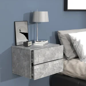 Houten muur hangende nachtkastje Usal L 45 cm