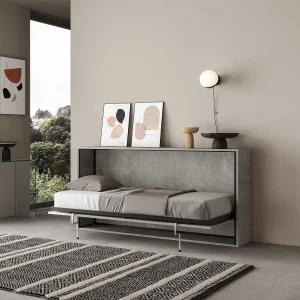Horizontaal Kando eenpersoons opklapbed cement Horizontaal Kando eenpersoons opklapbed cement