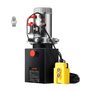 Hydraulische Pomp SucceBuy 8.8 Liter Enkelwerkende DC 12V Hydraulische Pomp voor Kiepwagens