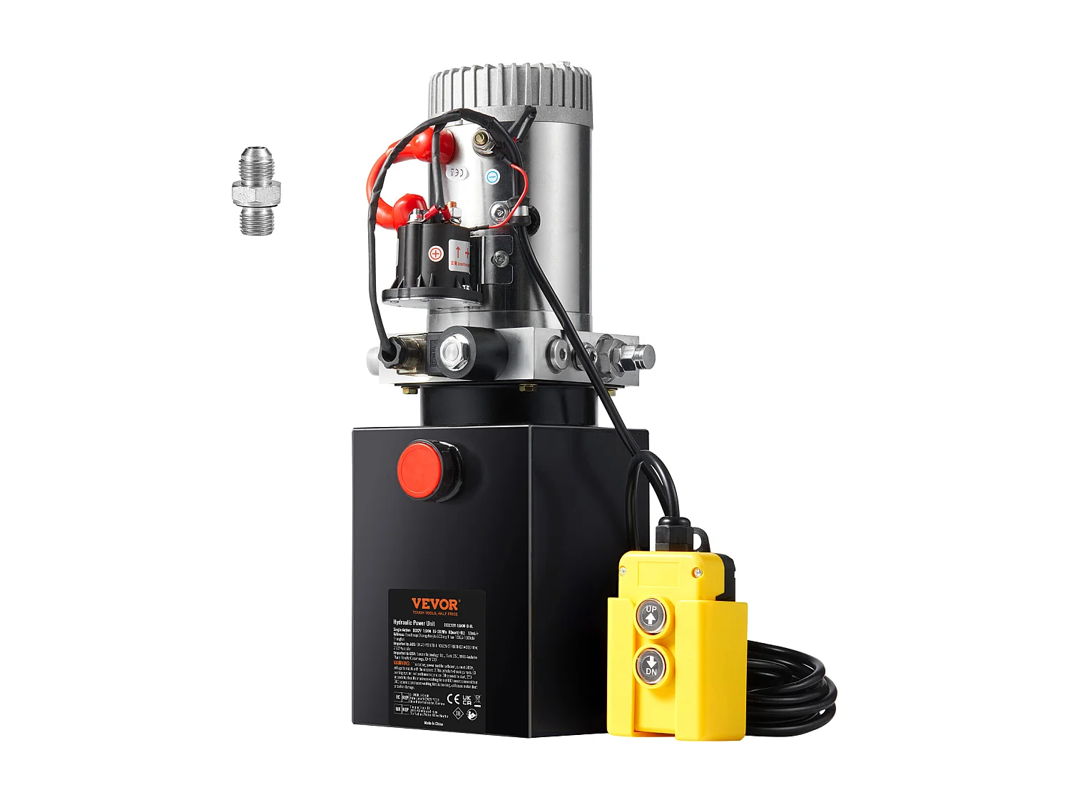 Hydraulische Pomp SucceBuy 8.8 Liter Enkelwerkende DC 12V Hydraulische Pomp voor Kiepwagens