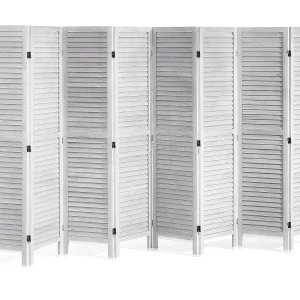 Houten Kamerverdeler SucceBuy, 8 Panelen Houten Privacy Scherm voor Kamerverdelers Houten Kamerverdeler SucceBuy, 8 Panelen Houten Privacy Scherm voor Kamerverdelers
