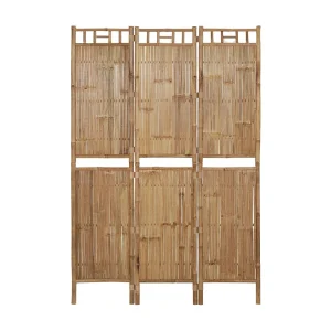 Kamerscherm met 3 panelen 120×180 cm bamboe