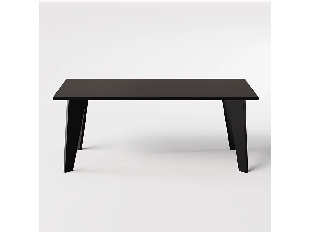HOLT tafel 180 x 95 cm voor keuken, woonkamer, eetkamer Zwart