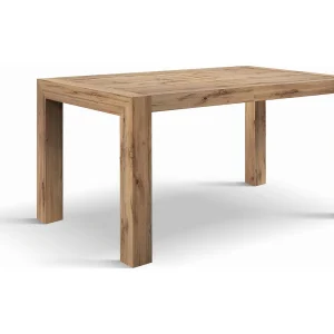 Houten tafel, rustiek eiken afwerking, ext.140×90-220x90cm – MARZAMEMI Houten tafel, rustiek eiken afwerking, ext.140×90-220x90cm – MARZAMEMI