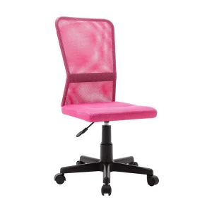 Kantoorstoel 44x52x100 cm mesh stof roze