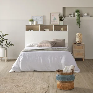 Hoofdeinde Zeus bed 95 cm wit, 2 deuren 9 gaten Hoofdeinde Zeus bed 95 cm wit, 2 deuren 9 gaten