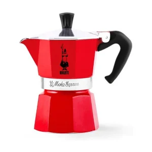 Italiaanse koffiezetter Bialetti La Mokina rood 1 kopje 40 ml Voor alle warmtebronnen behalve inductie Italiaanse koffiezetter Bialetti La Mokina rood 1 kopje 40 ml Voor alle warmtebronnen behalve inductie