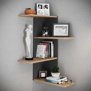 Houten Muurrek Hoek Plank Plank Balos Houten Muurrek Hoek Plank Plank Balos