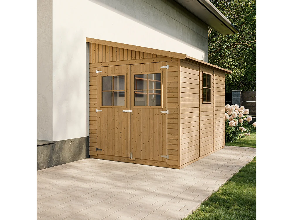 Houten Tuinhuisje (zonder zijwand) - 6 m2 - TIMBELA M339