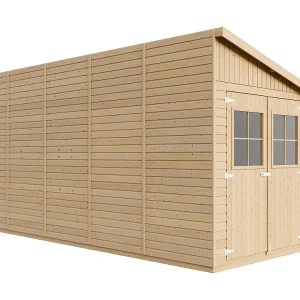 Houten Tuinhuisje (met zijwand) – 10 m2 – TIMBELA M341A Houten Tuinhuisje (met zijwand) – 10 m2 – TIMBELA M341A