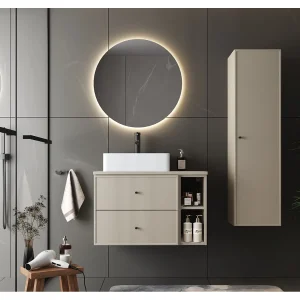 Kasjmier wastafelkast 60 cm 2 lades Marco Kasjmier wastafelkast 60 cm 2 lades Marco