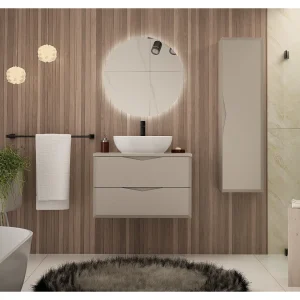 Kasjmier badkamermeubel onder wastafel 80 cm 2 lades Delica