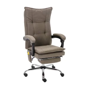Kantoormassagestoel stof taupe