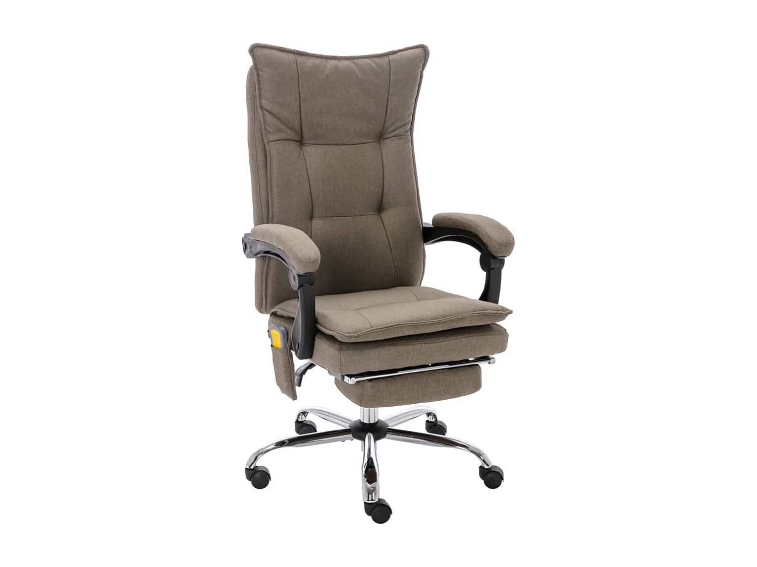 Kantoormassagestoel stof taupe