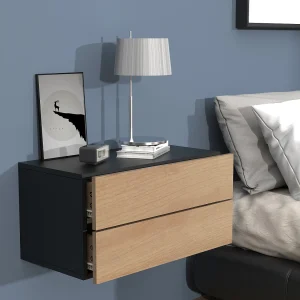 Houten muur hangende nachtkastje Usal L 60 cm