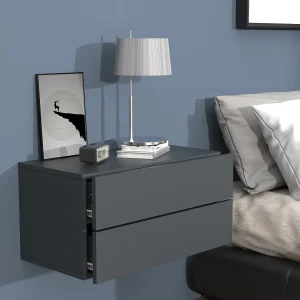 Houten muur hangende nachtkastje Usal L 60 cm