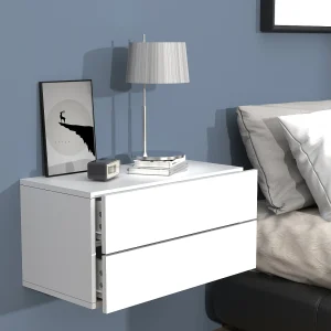 Houten muur hangende nachtkastje Usal L 60 cm