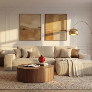 Hoekslaapbank AMELIA van PASCAL MORABITO – Ribfluweel – Beige – Hoek rechts – Koop online Hoekslaapbank AMELIA van PASCAL MORABITO – Ribfluweel – Beige – Hoek rechts – Koop online