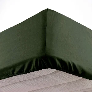 Hoeslaken Microvezel "Oscar" 90x190cm Khaki Comfortabel en Oeko-Tex Gecertificeerd Hoeslaken Microvezel "Oscar" 90x190cm Khaki Comfortabel en Oeko-Tex Gecertificeerd