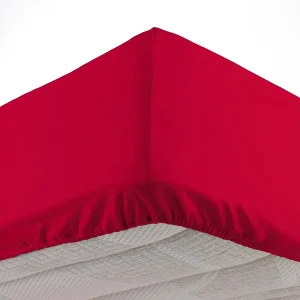 Hoeslaken Microvezel "Oscar" 140x190cm Rood – Uitzonderlijke Zachtheid en Comfort