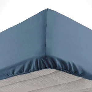 Hoeslaken Microvezel "Oscar" 90x190cm Blauw Zachtheid en Ultrazacht Comfort – Oeko-Tex Gecertificeerd