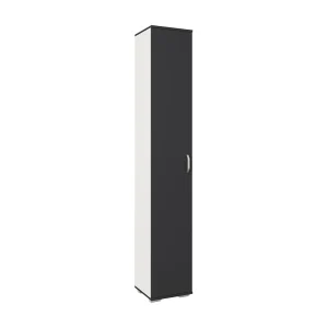 Kast Como, 1 deur, antraciet/wit, L 33 x l 35 x H 200 cm Kast Como, 1 deur, antraciet/wit, L 33 x l 35 x H 200 cm