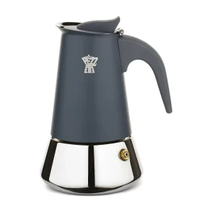 Italiaanse Koffiezetter Pezzetti SteelExpress 2 Kopjes Roestvrij Staal Voor Alle Vuursoorten Inductie Blauw Italiaanse Koffiezetter Pezzetti SteelExpress 2 Kopjes Roestvrij Staal Voor Alle Vuursoorten Inductie Blauw