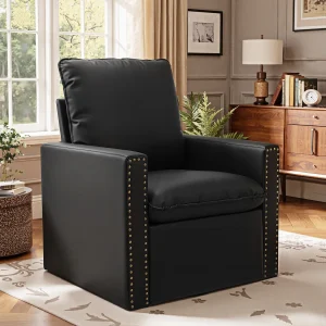 HOMEMIYN 360° Draaibare Sofa – Modern Design in Kunstleer met Draaimechanisme