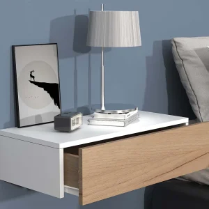 Houten muur hangende nachtkastje Usal M 60 cm Houten muur hangende nachtkastje Usal M 60 cm
