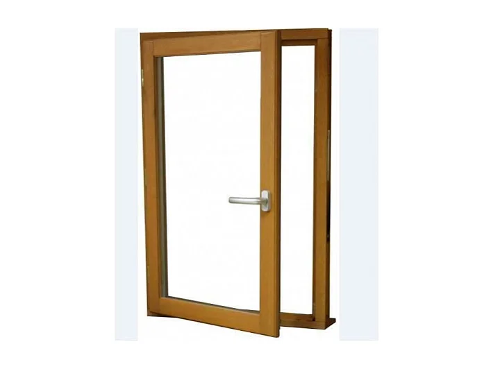 Houten raam 1 blad H95 x L50 Rechts trekkend ribbenpaneel