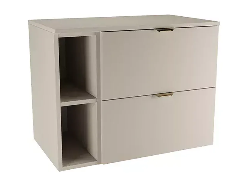 Kasjmier badkamerset 80 cm Kast met blad en rek Orio