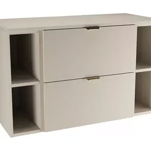 Kasjmier badkamerset 100 cm Kast met blad en planken Orio