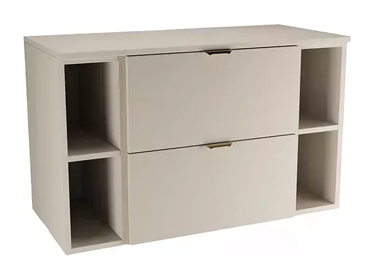 Kasjmier badkamerset 100 cm Kast met blad en planken Orio