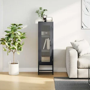Hoge kast 36x39x123 cm koudgewalst staal antracietkleurig Hoge kast 36x39x123 cm koudgewalst staal antracietkleurig