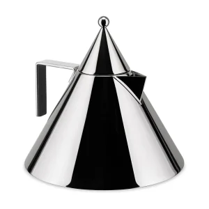 IL CONICO, Verchroomde stalen ketel, Alessi
