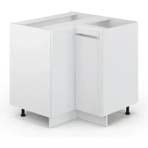Hoekkast wit hoogglans 80.5×51.6×82 fame-line Hoekkast wit hoogglans 80.5×51.6×82 fame-line