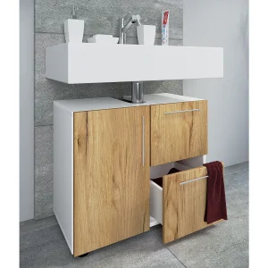 Houten badkamerkast Flandu lade Houten badkamerkast Flandu lade
