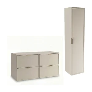 Kasjmier badkamerset 120 cm Kast met blad Kolom Fronten Frame Roma Kasjmier badkamerset 120 cm Kast met blad Kolom Fronten Frame Roma