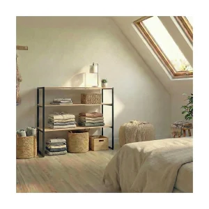 KADRA 100x85cm zolderkledingrek met planken KADRA 100x85cm zolderkledingrek met planken