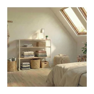 KADRA 100x85cm zolderkledingrek met planken KADRA 100x85cm zolderkledingrek met planken