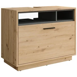 Ijdelheidseenheid artisanaal eiken/antraciet 80x35x64 beatrice Ijdelheidseenheid artisanaal eiken/antraciet 80x35x64 beatrice