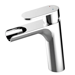 Jungle verchroomde lage watervalmengkraan voor wastafel – Essebagno Jungle verchroomde lage watervalmengkraan voor wastafel – Essebagno