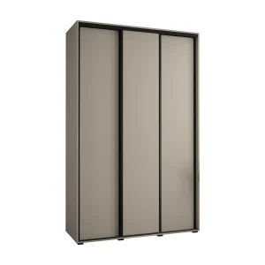 KAST DAKOTA 1 MET SCHUIFDEUREN 235,2/150/45 3 deuren (Kasjmier/Zwart)