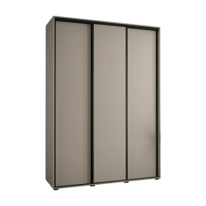 KAST DAKOTA 1 MET SCHUIFDEUREN 235,2/180/60 3 deuren (Kasjmier/Zwart)