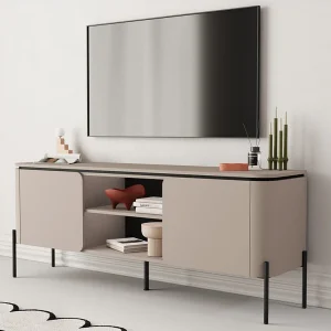 Junon Taupe 2-deurs TV-meubel 163 cm Junon Taupe 2-deurs TV-meubel 163 cm