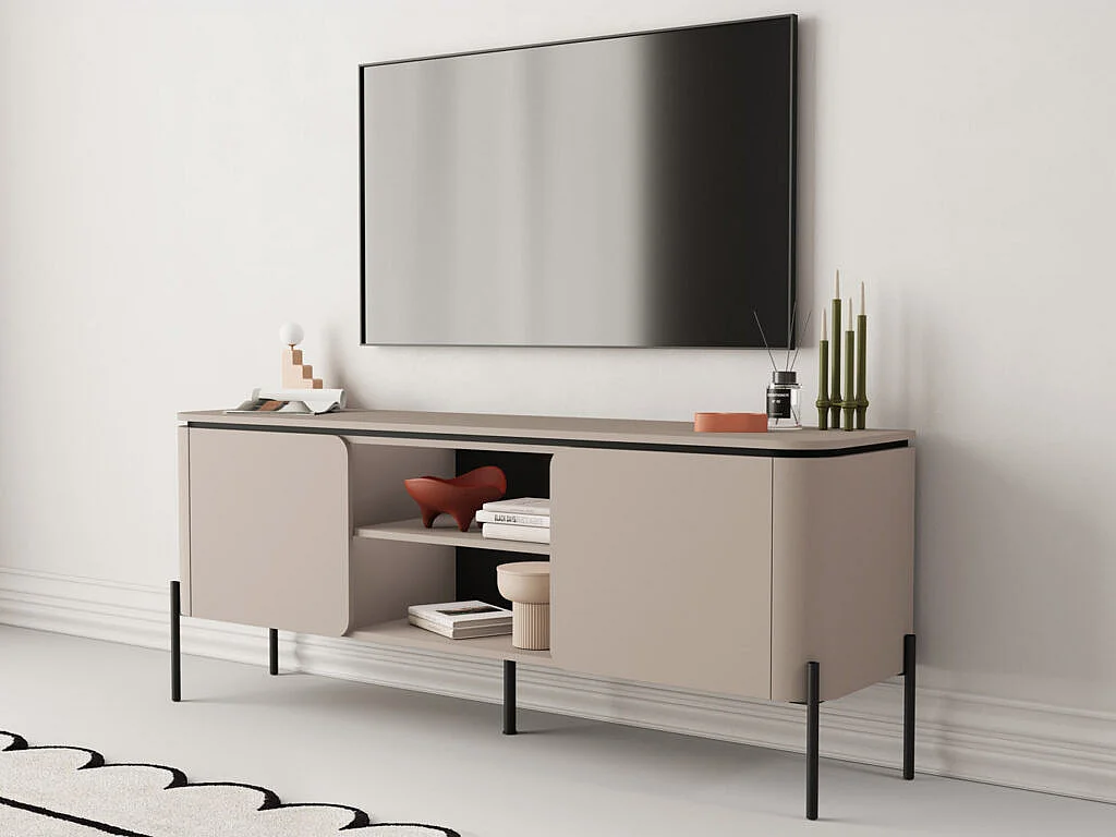 Junon Taupe 2-deurs TV-meubel 163 cm