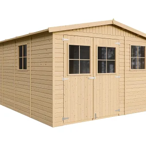 Houten berging – H226x324x416 cm/12 m² – TIMBELA M336